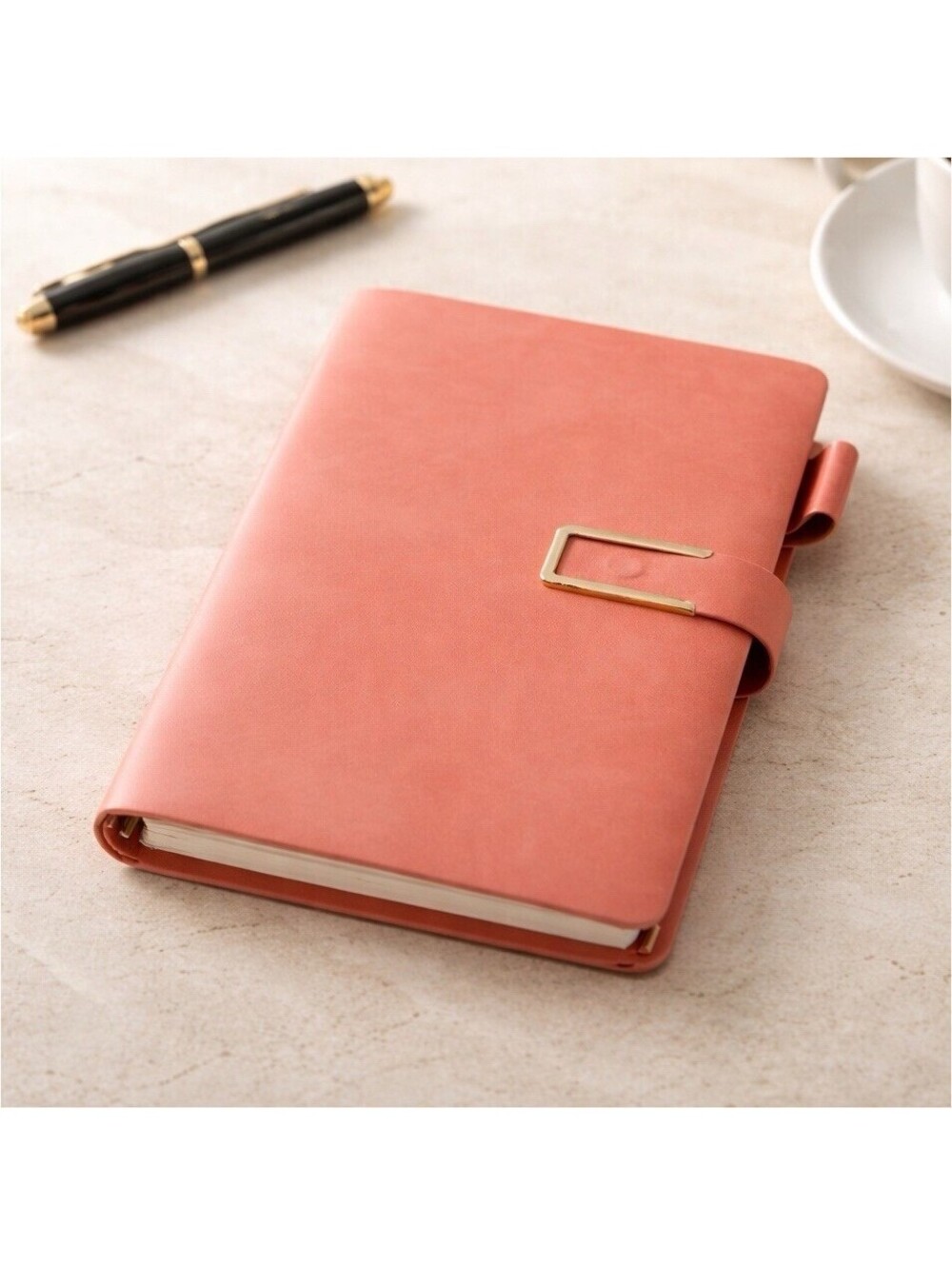 A5 Pink Hardcover Journal Planner Notebook Gift Set with 6 Gel Pens New